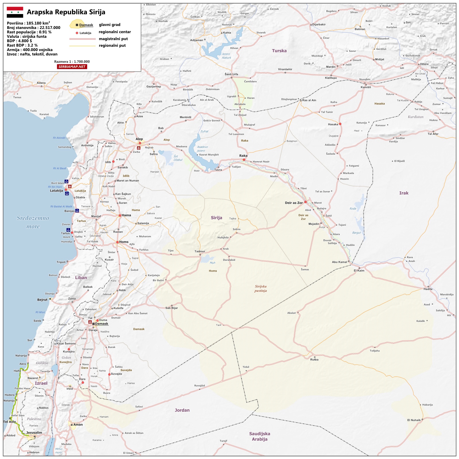 Map of Syria