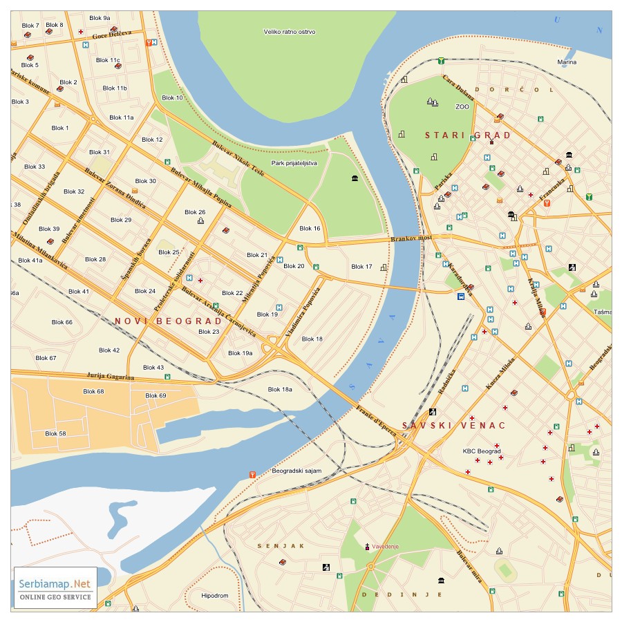 Belgrade Map